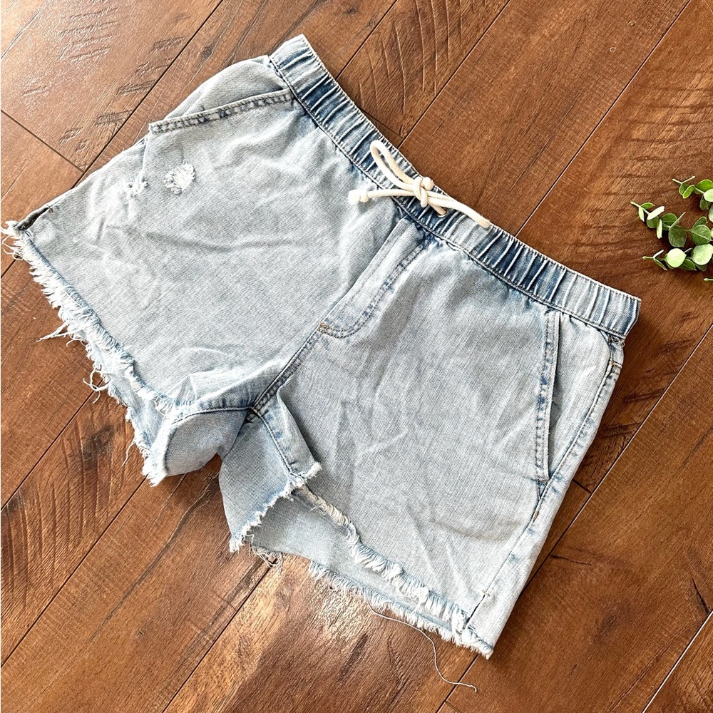 ☀️NO BOUNDARIES Light Denim Look SOFT Shorts